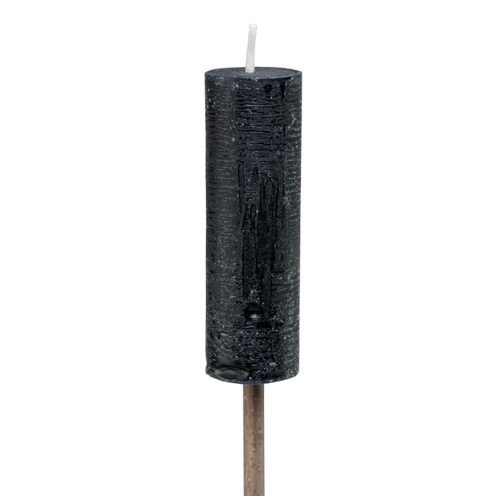 Garten-Fackel Kerze Schwarz Ø 3,8 cm / 63 cm