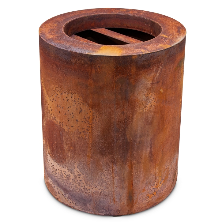 Metall Zylinder Rost inkl. Flammschale Ø 26 cm / 30 cm