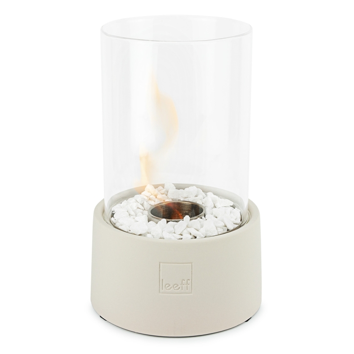 Leeff Stonefire Bio-Ethanol Tischkamin 29 cm Weiss