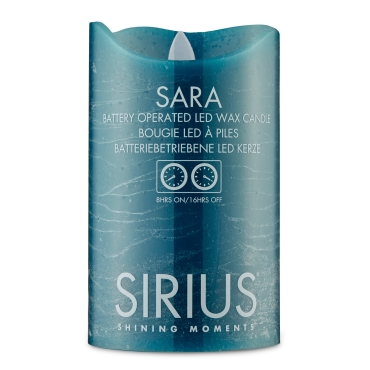 Sirius LED Kerze Sara Petroleum 7,5 cm / 12,5 cm
